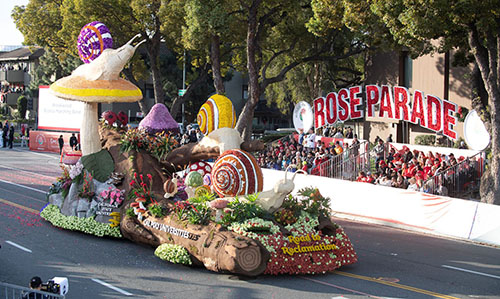 The 2023 Cal Poly Rose Float