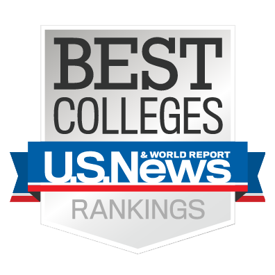 A logo for US News and World Report with the text Best Colleges U.S. News & World Report Ranking Engineering Programs