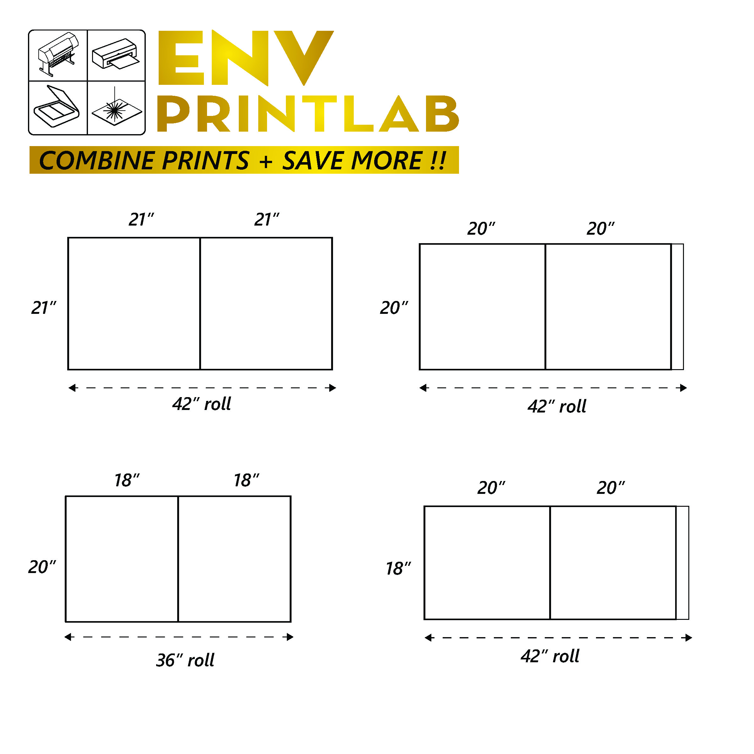 Combine print orders for additional savings