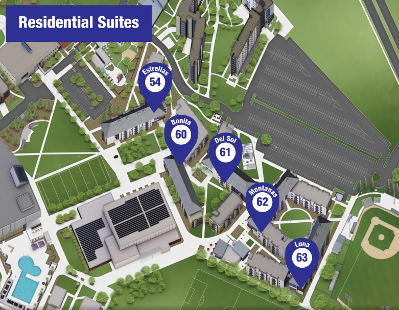 Location of the Residential Suites