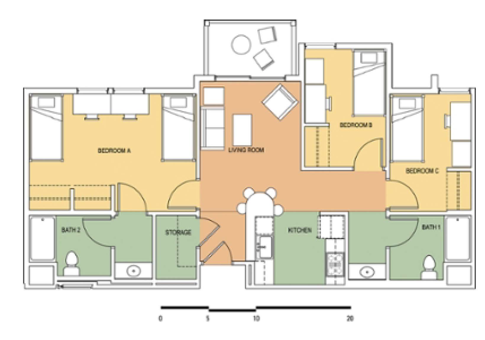 Suite Floorplan 3