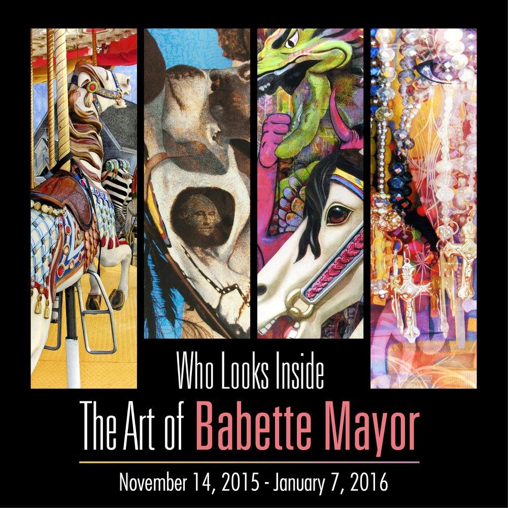 Who looks inside the art of Babette Mayor