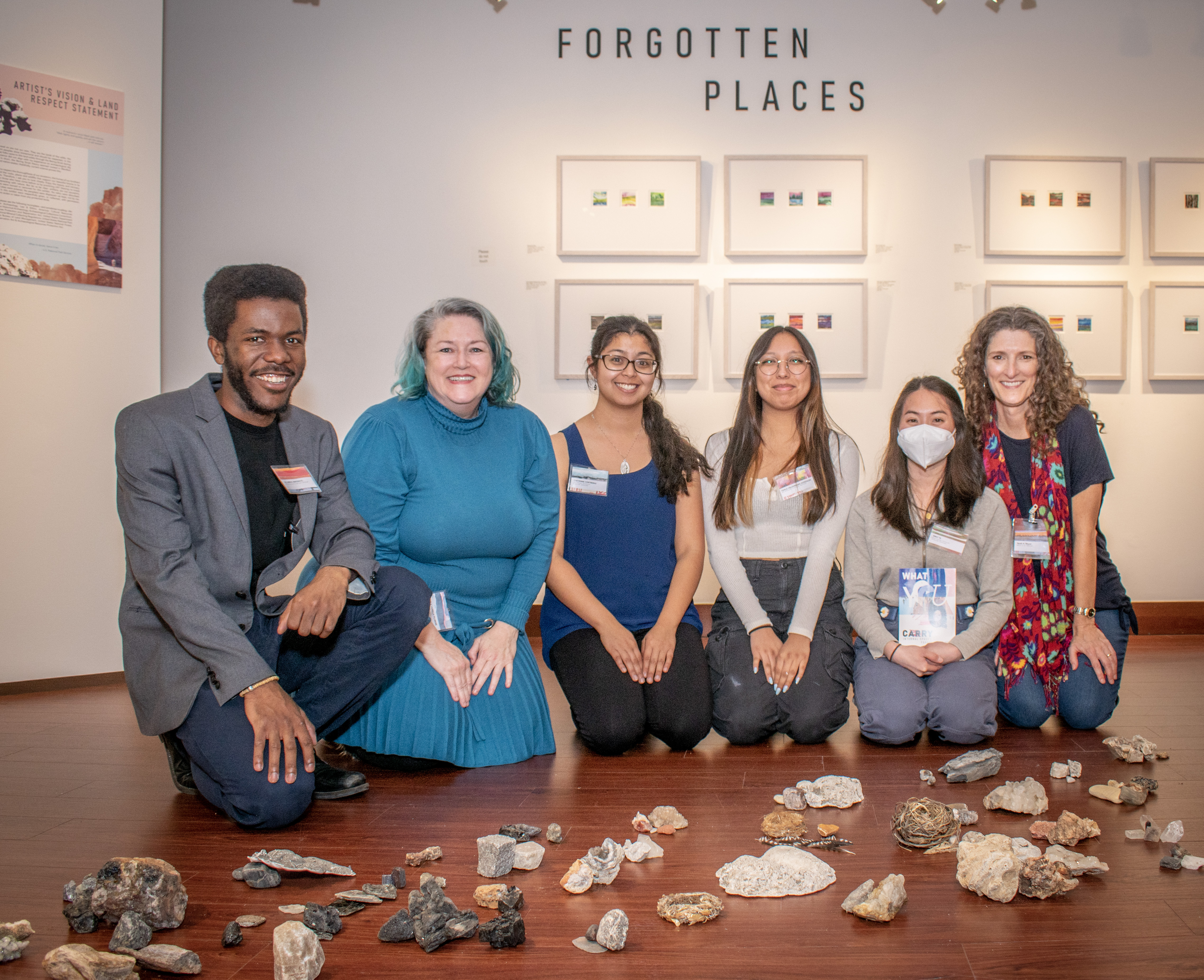A group photograph that includes Sarah Meyers, and the gallery staff.