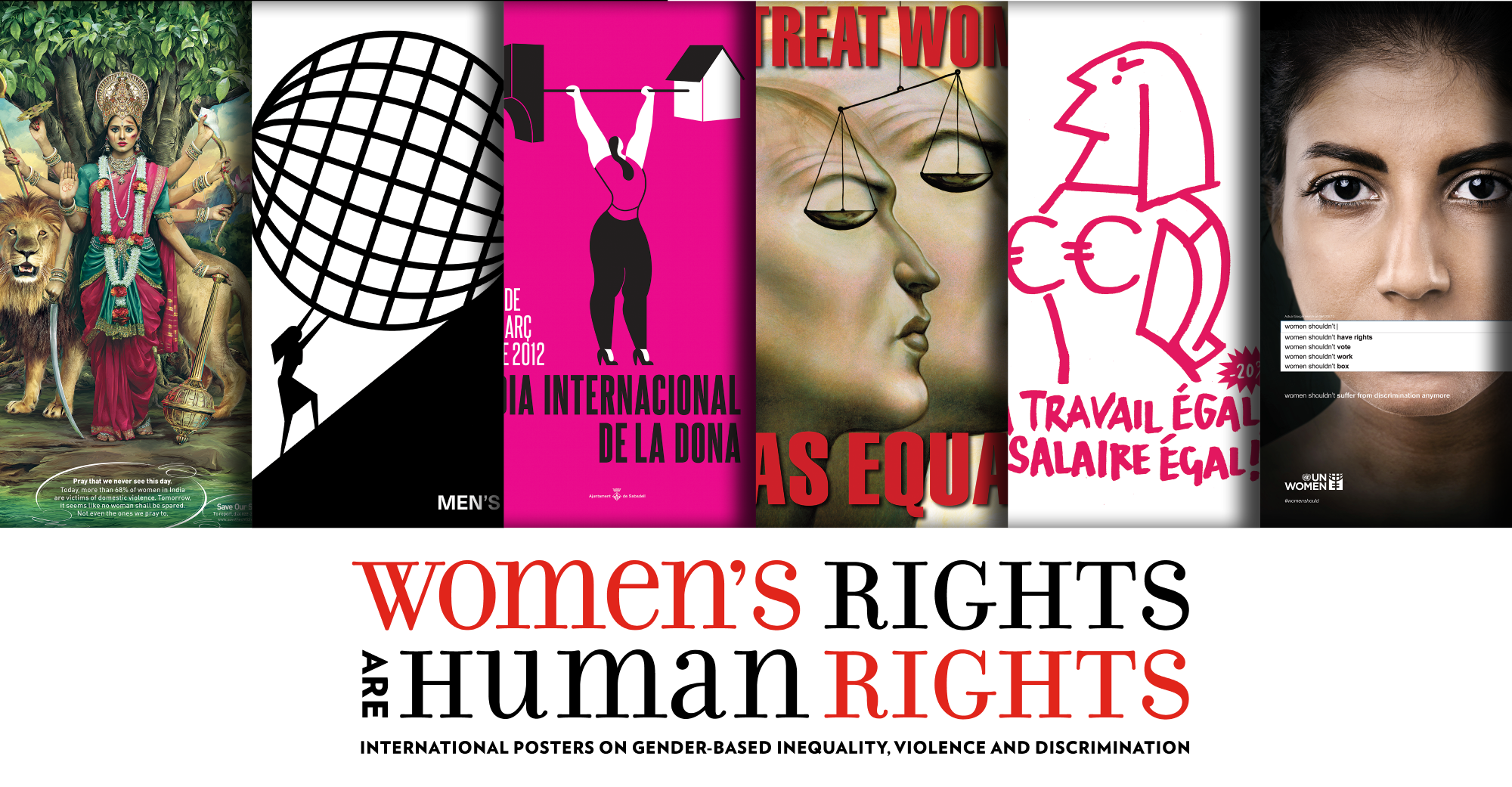 banner image for "Women's Rights Are Human Rights" exhibition