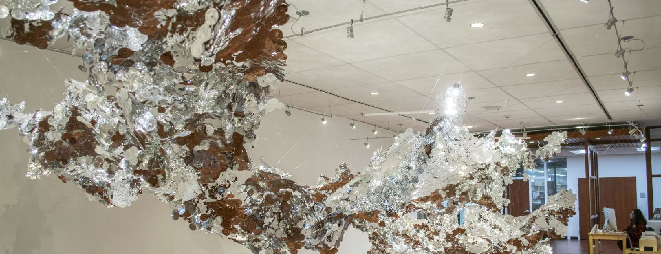 Installation View, Pano of Gallery, Olga Lah: Lucent Shifts, 2018