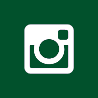 Instagram logo on a green background