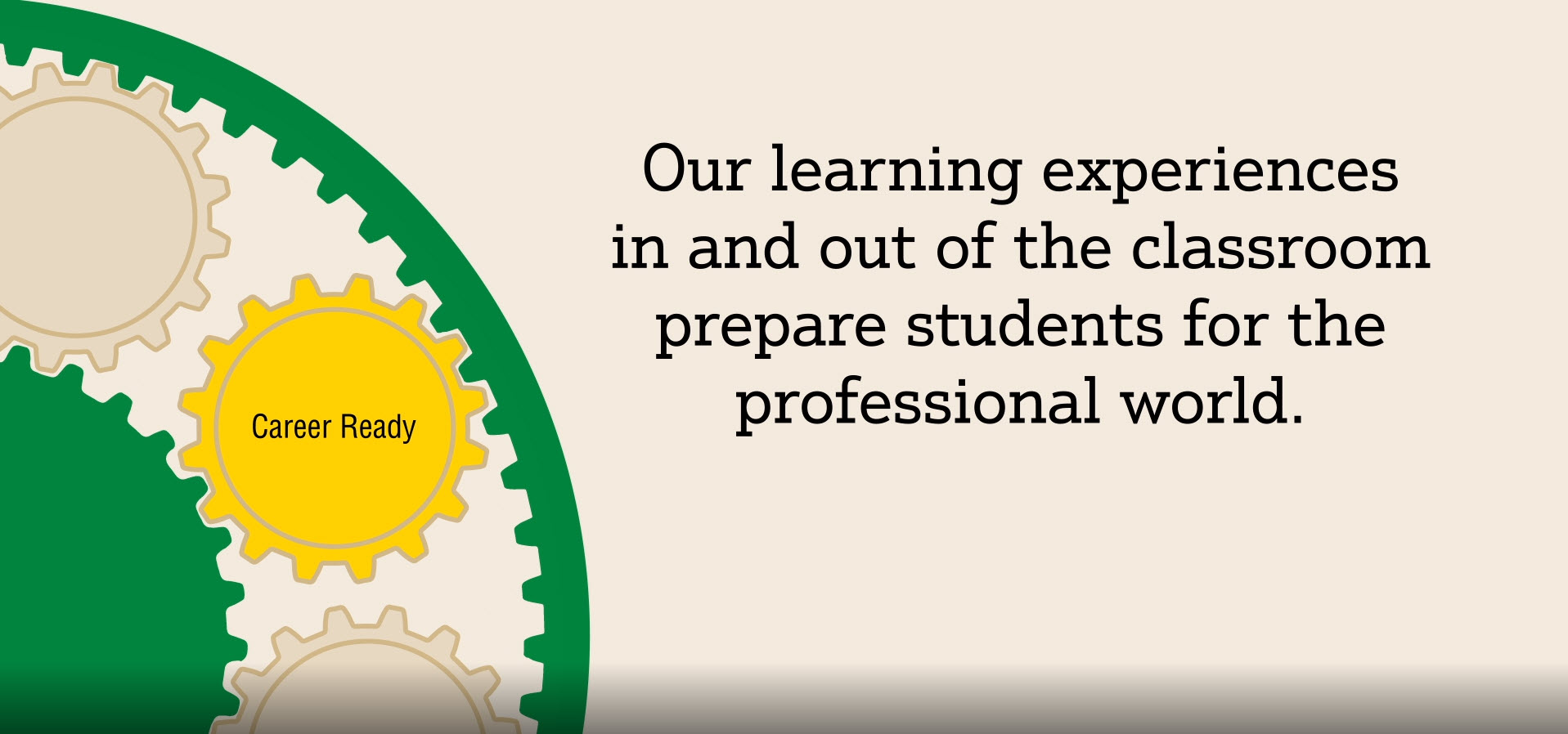 Our learning experiences in and out of the classroom prepare students for the professional world.