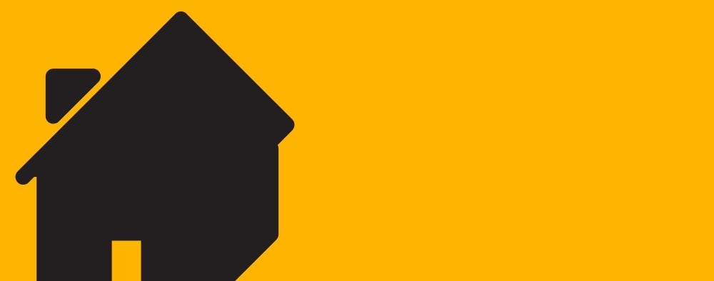 House icon against yellow background