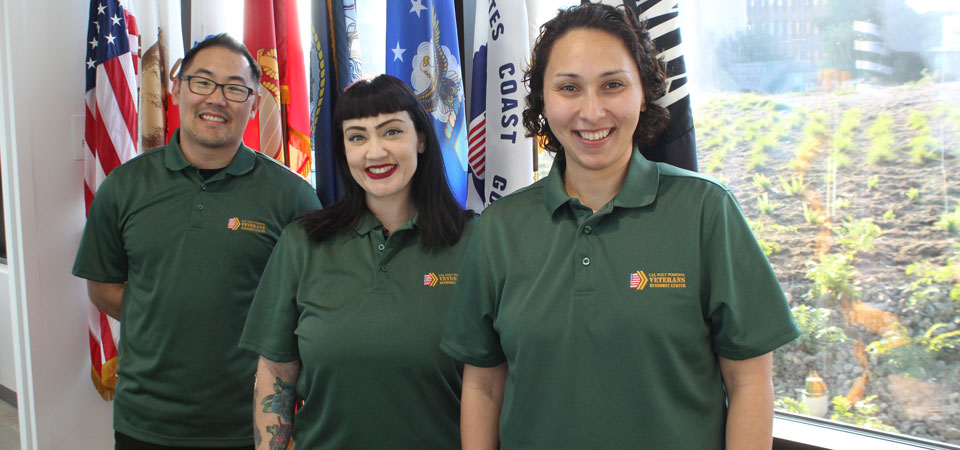 Veterans Resource Center staff in the Center